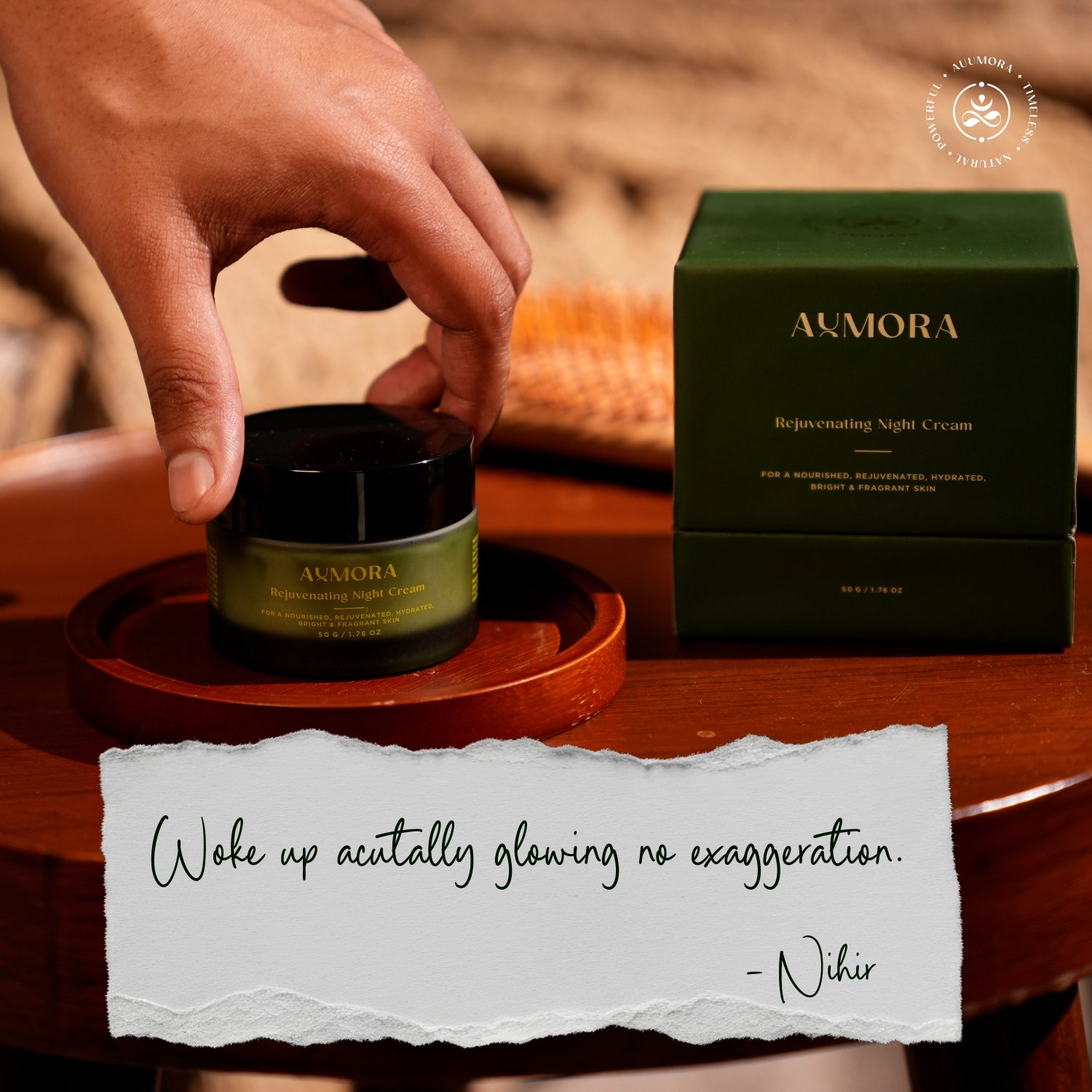 Auumora Rejuvenating Night Cream customer story