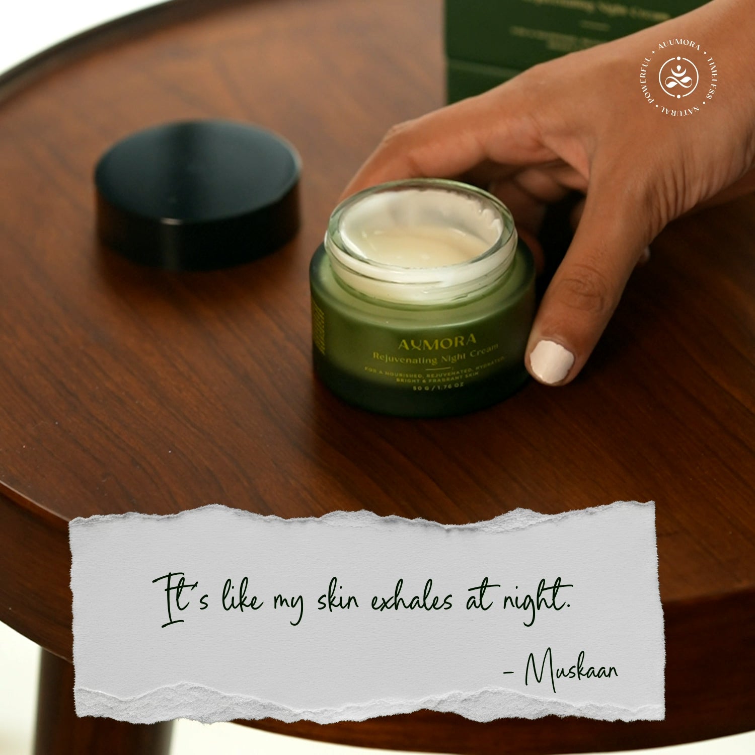 Auumora Rejuvenating Night Cream customer story