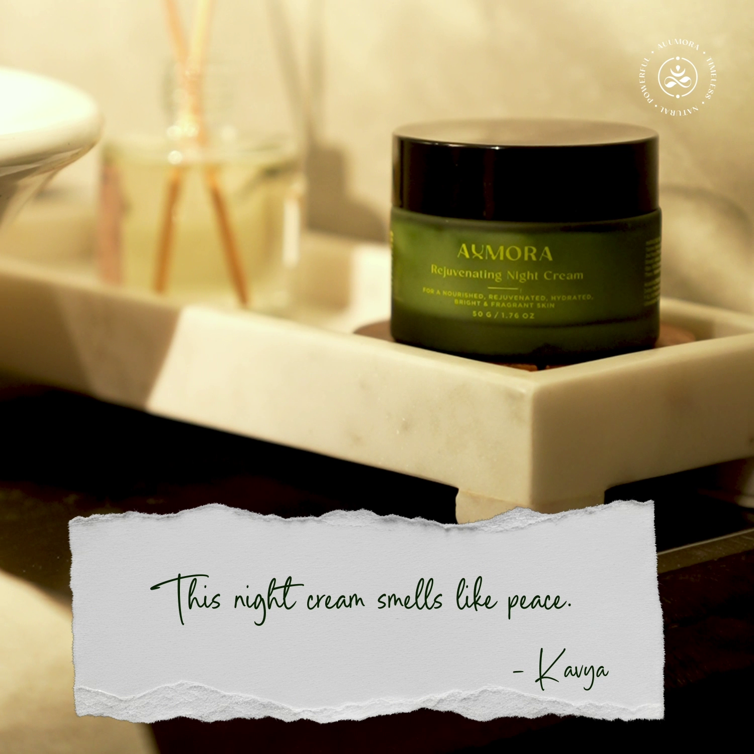 Auumora Rejuvenating Night Cream customer story